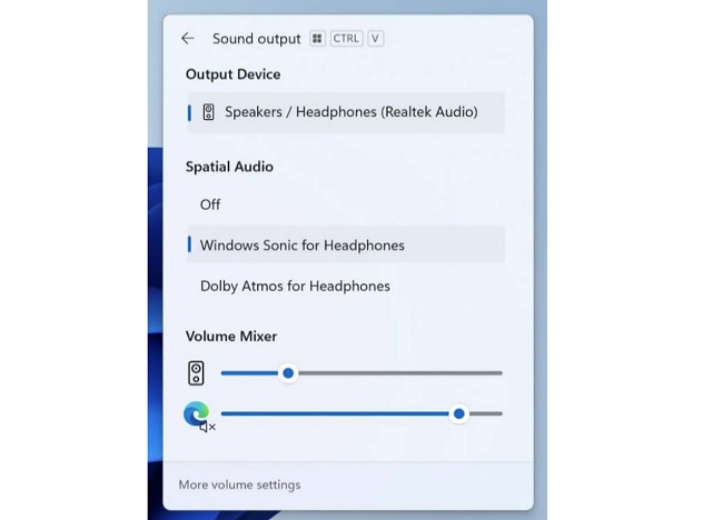 برنامه Volume Mixer جدید ویندوز 11