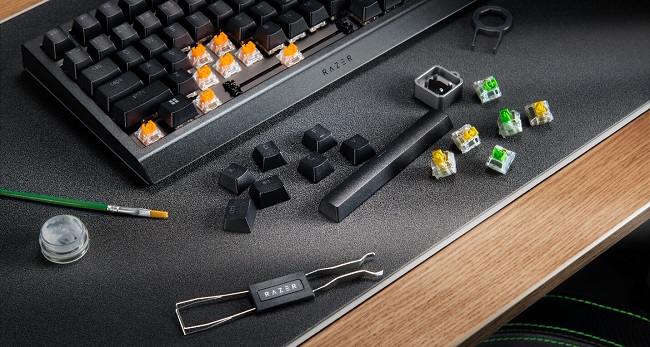 سوییچ های تعویض پذیر ریزر BlackWidow V4 75%