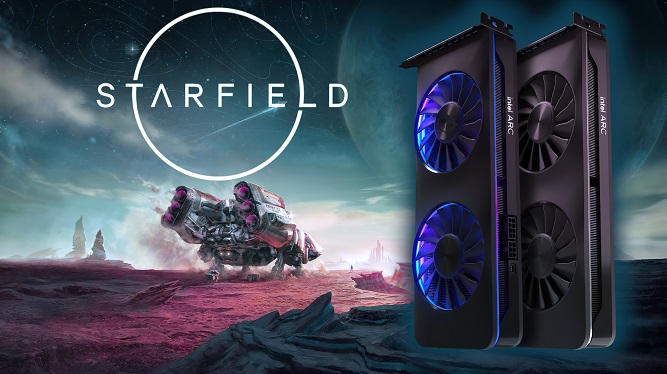 اجرای بازی Starfield با کارت گرافیک اینتل Arc