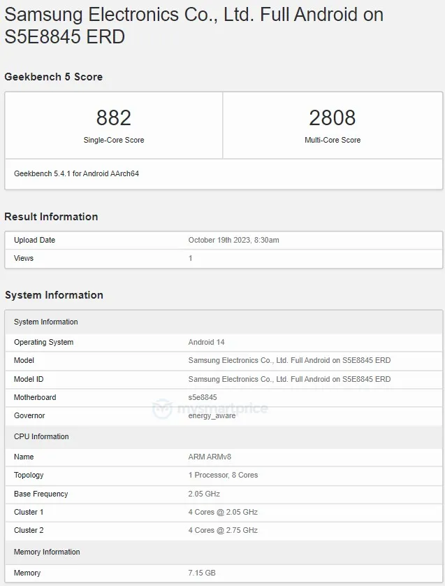 بنچمارک تراشه اگزینوس 1480