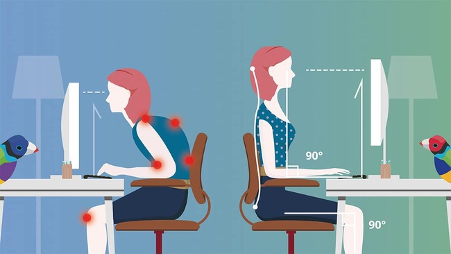 نحوه تنظیم کردن ارتفاع مانیتور با صندلی