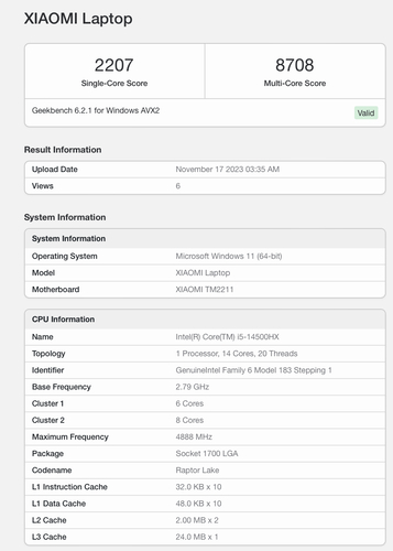  core i9-14900hx اینتل