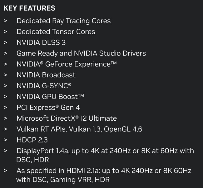 مشخصات rtx 4060 ti