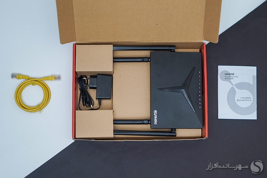 محتویات جعبه مودم روتر nwr-m920