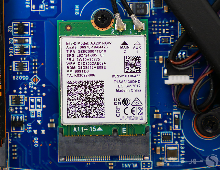 شبکه لپ تاپ MSI استیلث 15