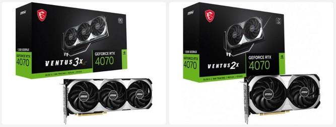 تصویر کارت های گرافیک سری MSI VENTUS