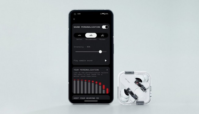 نرم افزار کنترل ایربادز Nothing Ear 2 
