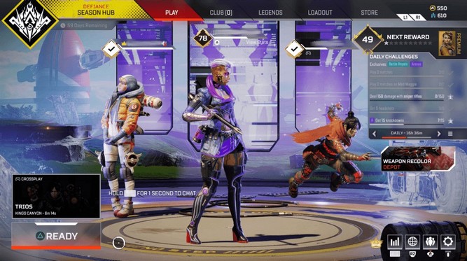  کنار گذاشتن Apex Legends