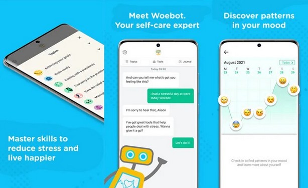 اپلیکیشن مراقبت از سلامتی Woebot