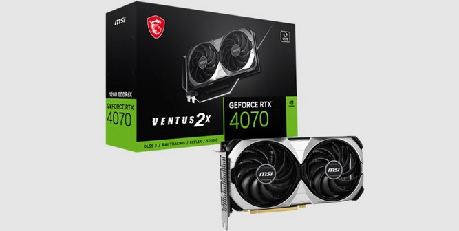بسته بندی کارت گرافیک RTX 4070 VENTUS 3X 12G