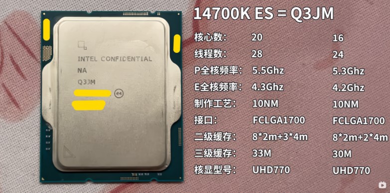 مشخصات پردازنده i7-14700K اینتل