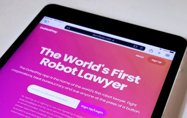 وکیل هوش مصنوعی DoNotPay