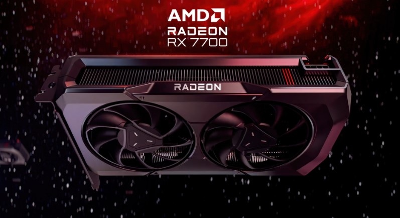 تصویر کارت گرافیک RX 7700 XT
