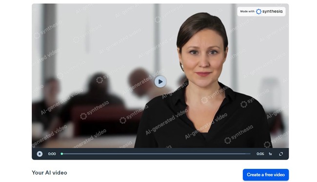 پخش ویدئوی خروجی - کار با هوش مصنوعی سنتزیا
