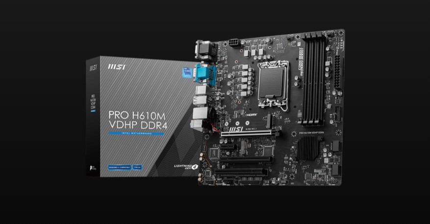 مادربردهای MSI PRO H610M VDHP DDR4 