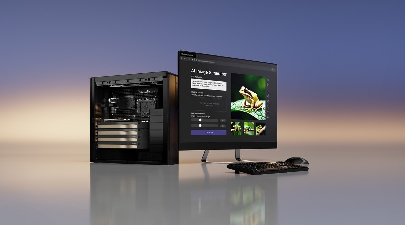 سیستم ورک استیشن با چهار پردازنده گرافیکی RTX 6000 Ada