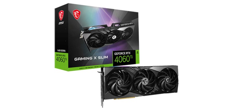 بسته بندی کارت گرافیک RTX 4060 Ti ام اس آی