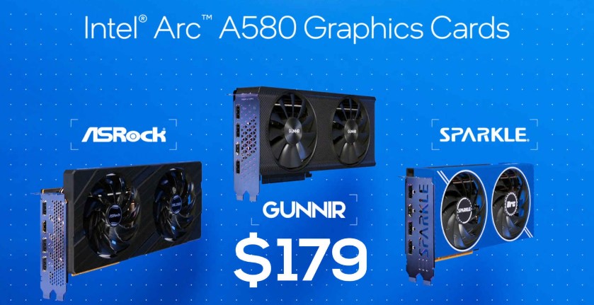 مدل های سفارشی کارت گرافیک Arc A580