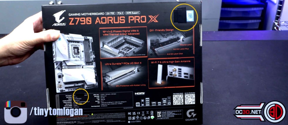 جعبه  مادربردهای AORUS Z790 X گیگابایت