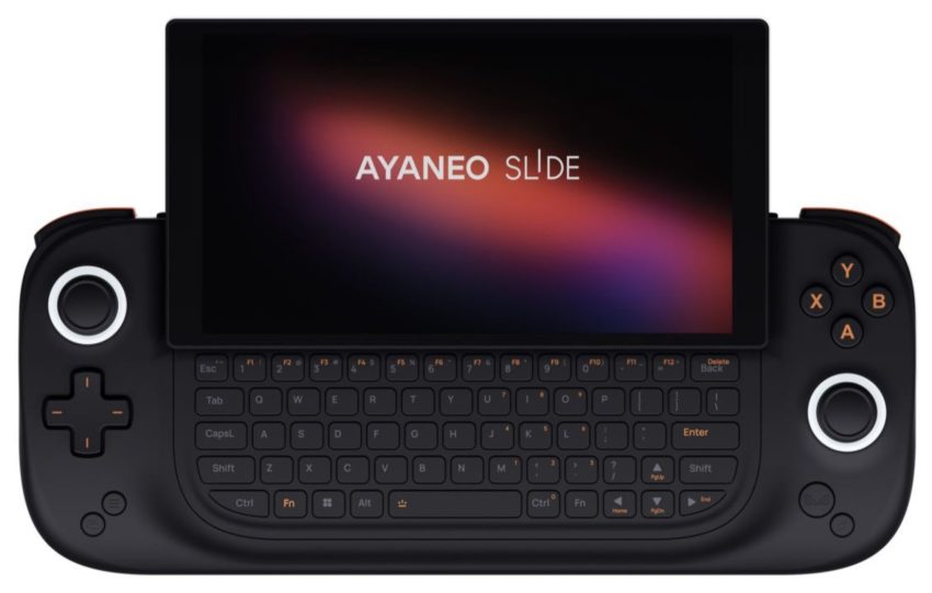 رنگ مشکی کنسول گیمینگ AYANEO SLIDE