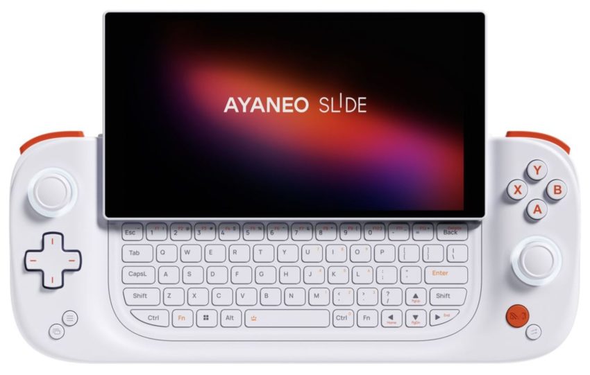 رنگ سفید کنسول گیمینگ AYANEO SLIDE