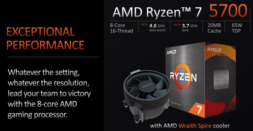 مشخصات و قیمت پردازنده Ryzen 7 5700