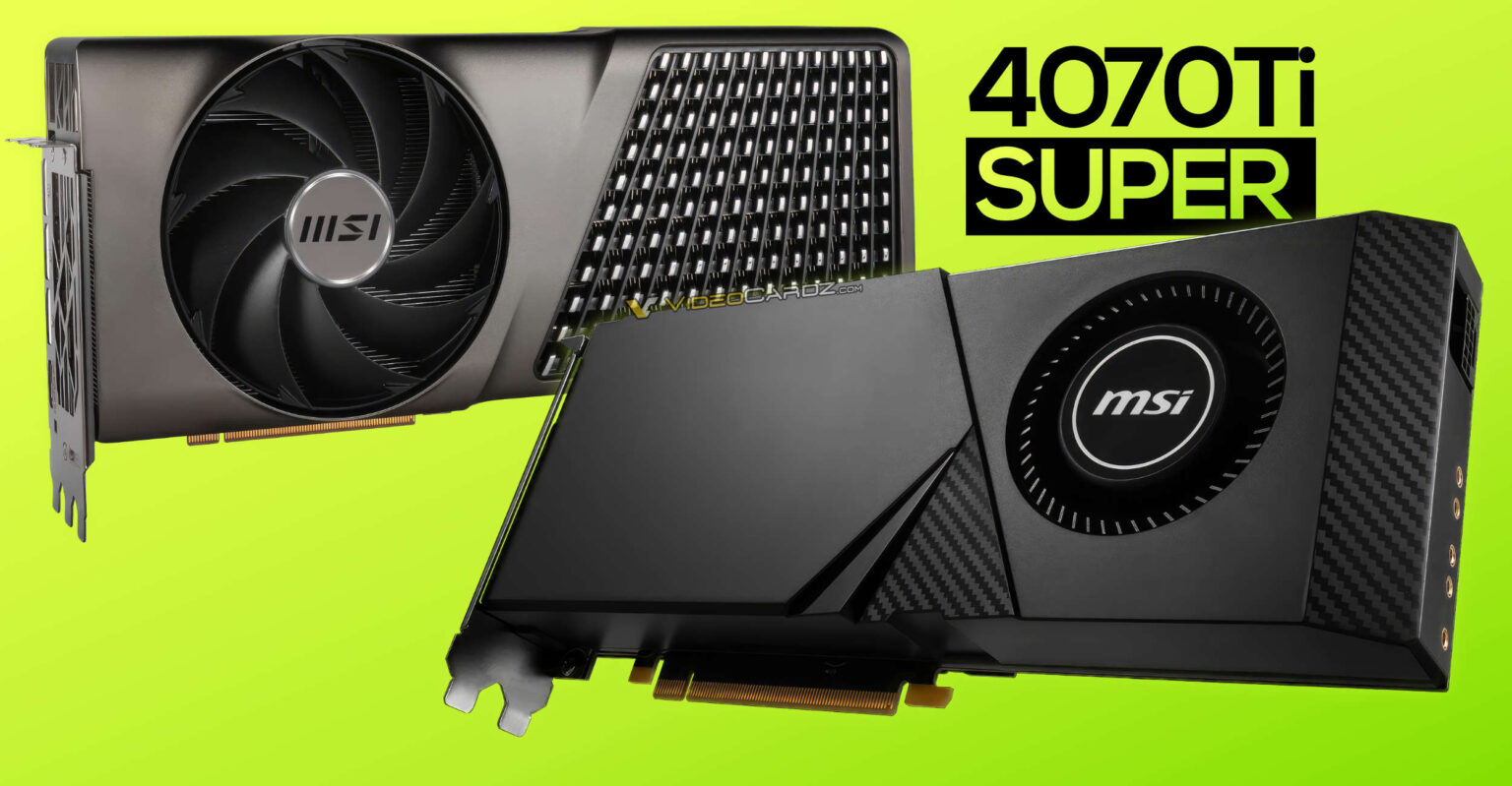 کارت‌های گرافیک MSI GeForce RTX 4070 Ti SUPER