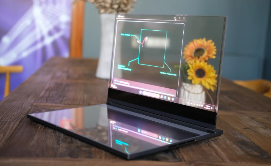 تصویر لپ تاپ ThinkBook Transparent Display