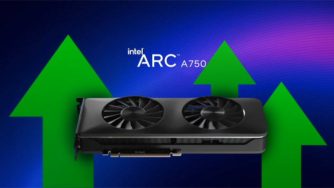 بهبود عملکرد کارت گرافیک Arc A750 با درایور جدید