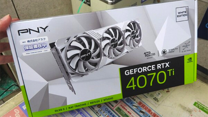کارت گرافیک PNY GeForce RTX 4070 Ti 12GB VERTO LED 3FAN White Edition معرفی شد