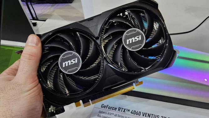 اولین کارت RTX 4060 توسط MSI نمایش داده شد