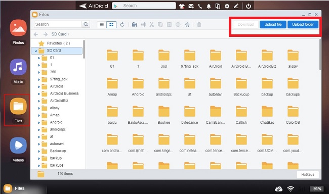 نحوه استفاده از نرم افزار airdroid