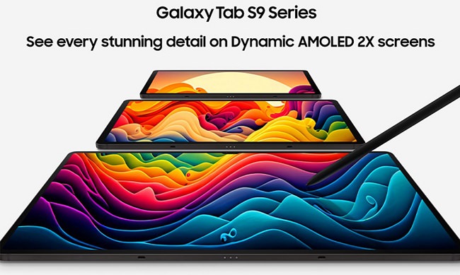 طراحی ظاهری و صفحه‌نمایش تبلت‌های سری Galaxy Tab S9