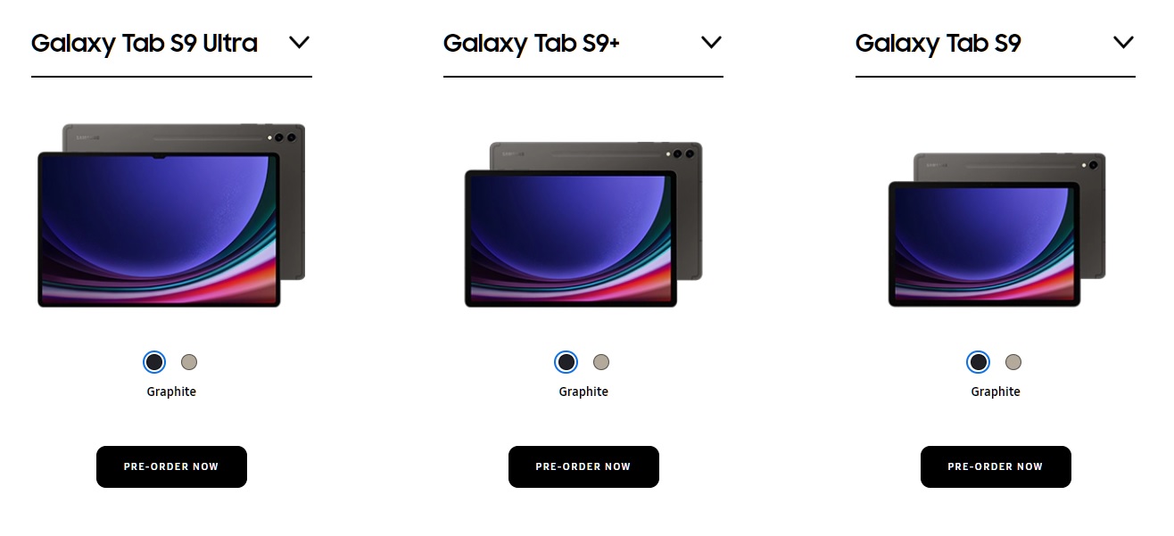 قیمت و زمان دسترسی تبلت‌های سری Galaxy Tab S9