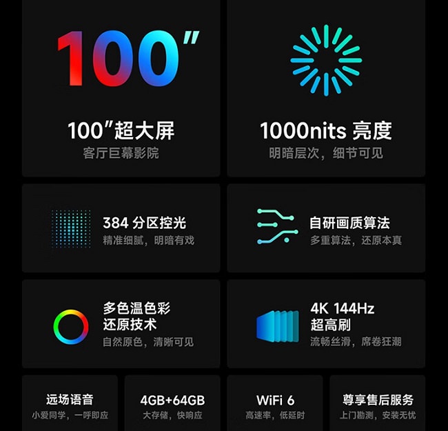 تلویزیون ۱۰۰ اینچی TV S Pro 100 جدید شیائومی