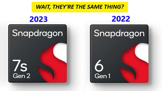پردازنده Snapdragon 7s Gen 2 نسخه تغییر نام یافته Snapdragon 6 Gen 1 به شمار می‌آید