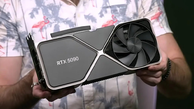 کارت گرافیک RTX 5090 با ۳۲ گیگ حافظه GDDR7