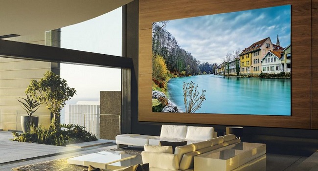 تلویزیون ۲۹۲ اینچی The Wall Luxury 8K سامسونگ