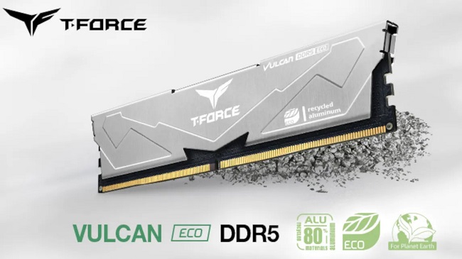رمهای جدید T-Force Vulcan Eco DDR5 دوستدار محیط زیست هستند