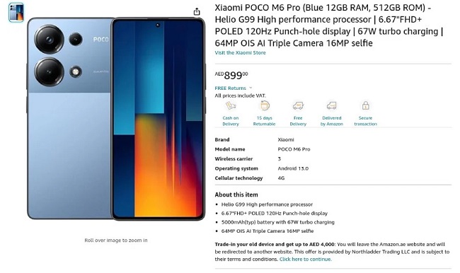 مشخصات و قیمت Poco M6 Pro 4G