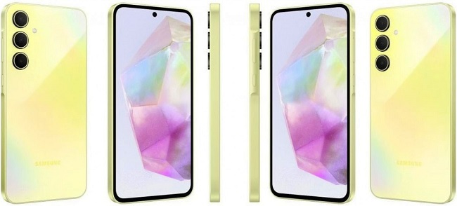 مشخصات فنی و رندرهای با کیفیت گوشی Galaxy A35