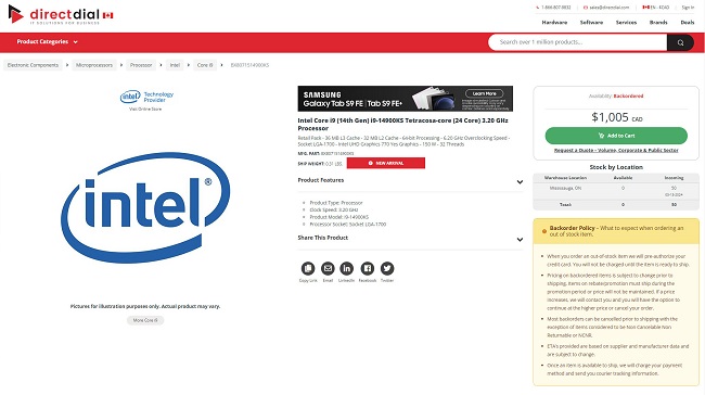 پردازنده Core i9-14900KS اینتل