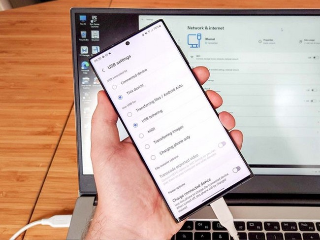 متصل کردن اینترنت گوشی به pc