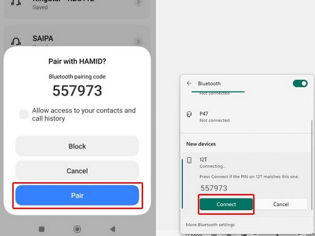 وصل شدن اینترنت گوشی به کامپیوتر