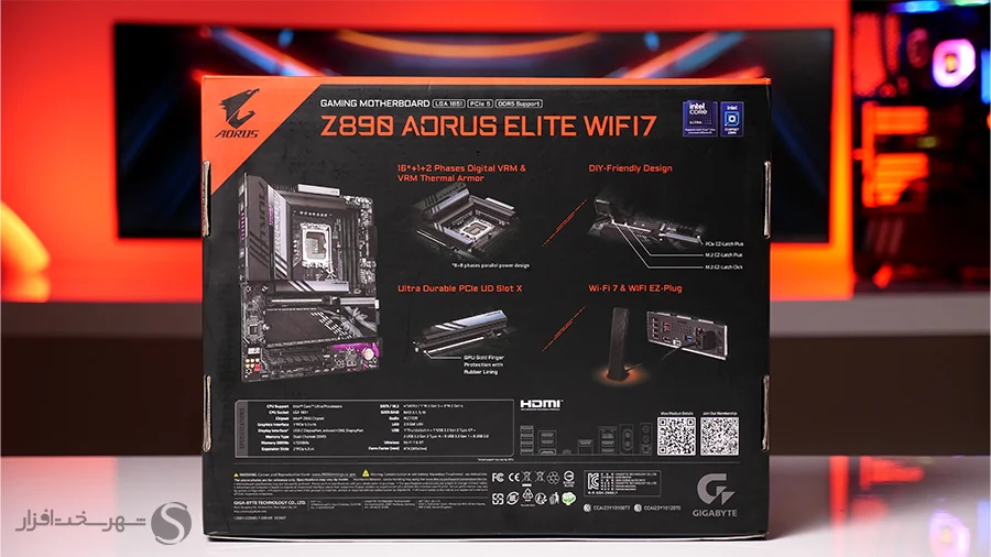 بررسی مادربرد Gigabyte Z890 Aorus Elite WiFi7