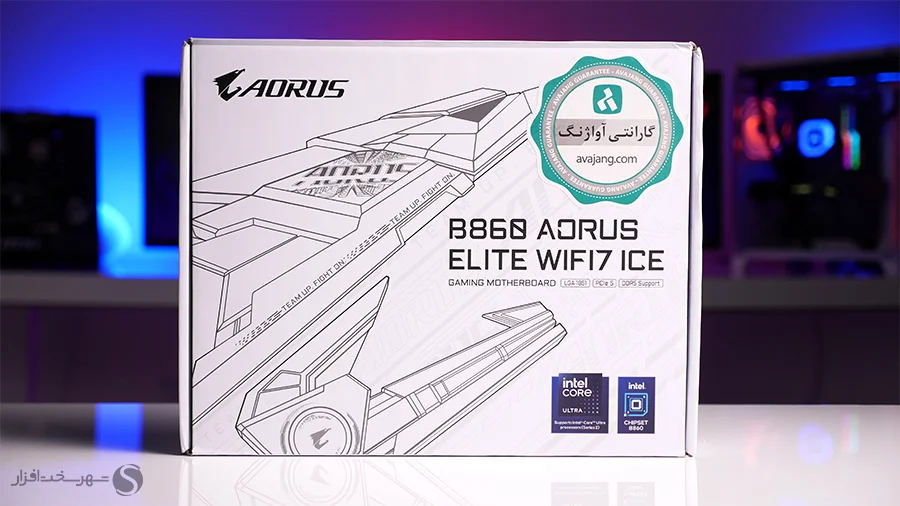 بررسی مادربرد گیگابایت B860 Aorus Elite WiFi7 ICE
