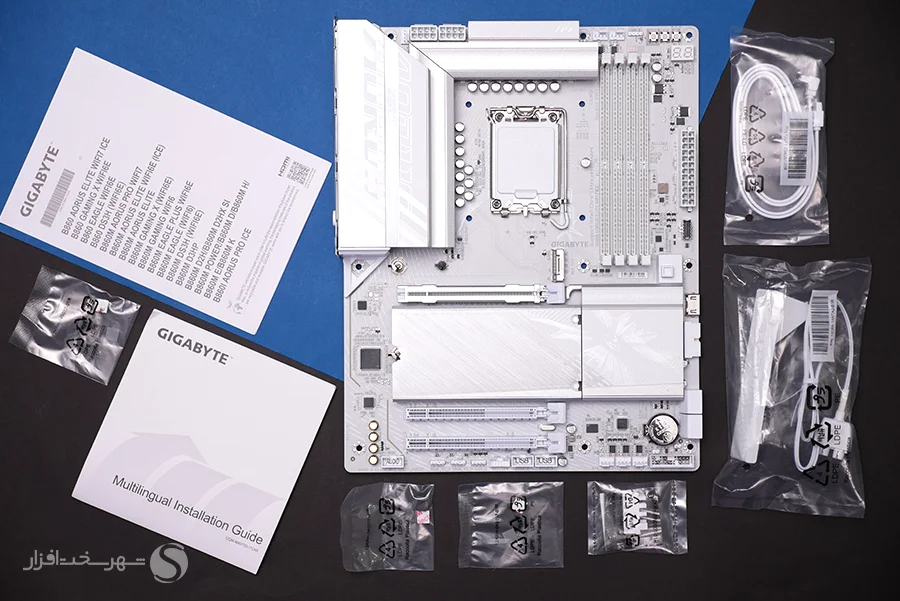 بررسی مادربرد گیگابایت B860 Aorus Elite WiFi7 ICE