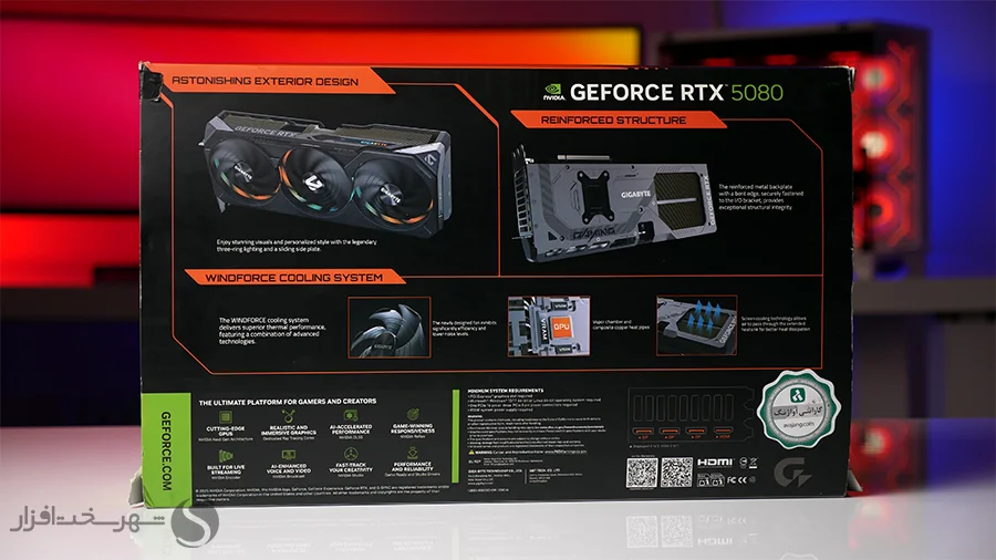 بررسی کارت گرافیک گیگابایت RTX 5080 Gaming OC