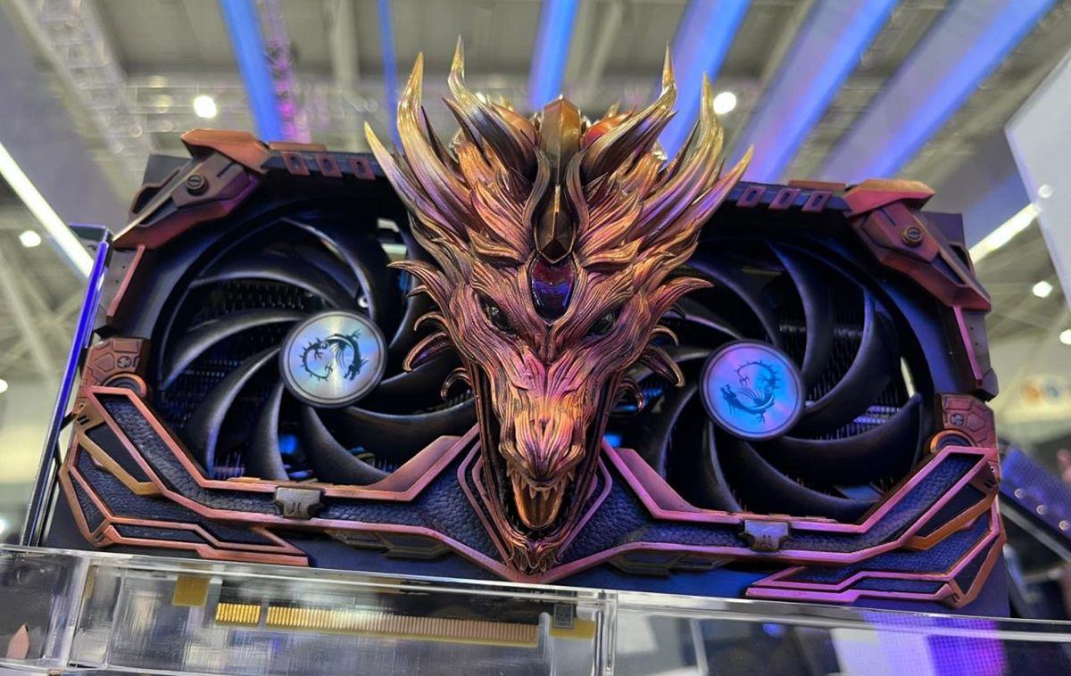 msi modded graphic card dragon design Computex 2024
