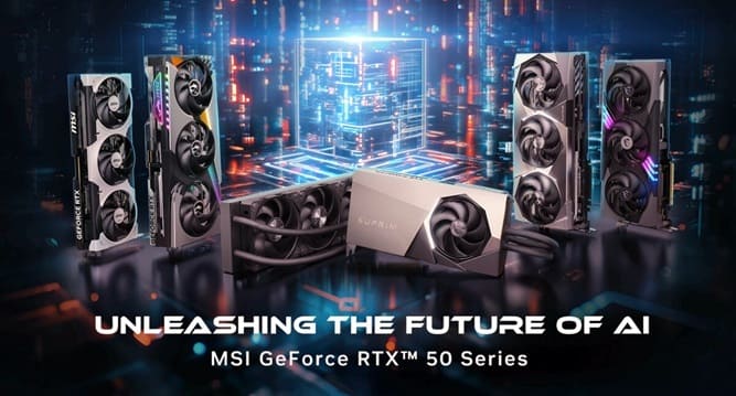 کارت گرافیک ام اس آی RTX 50